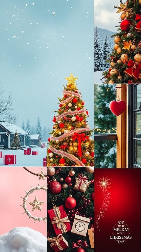 Festive Christmas Wallpaper Aesthetic for iPhone Aesthetic Christmas wallpapers for iPhone with winter scenes and holiday motifs.